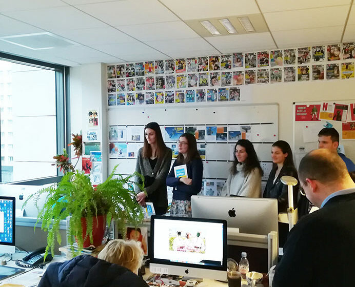 Visite du groupe Bayard Presse à Paris - étudiants - journalisme