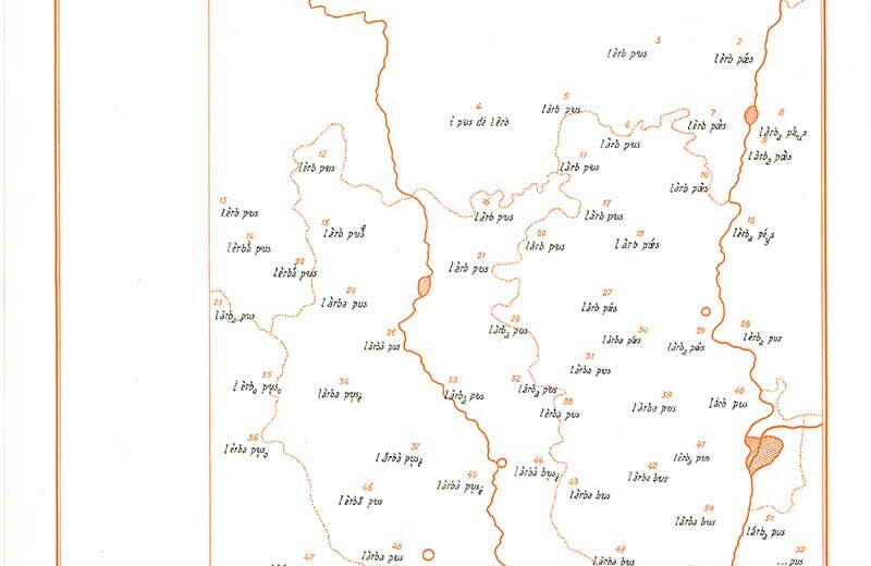 carte 1 atlas linguistique lyonnais - ALLy en ligne - IPG