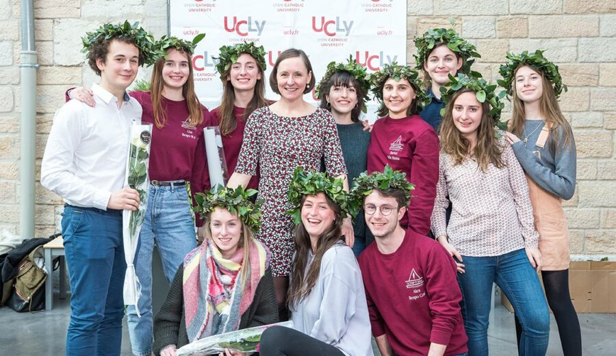 Cérémonie des lauriers - promotion 2017-2018 - étudiants - Vinay - photo de groupe