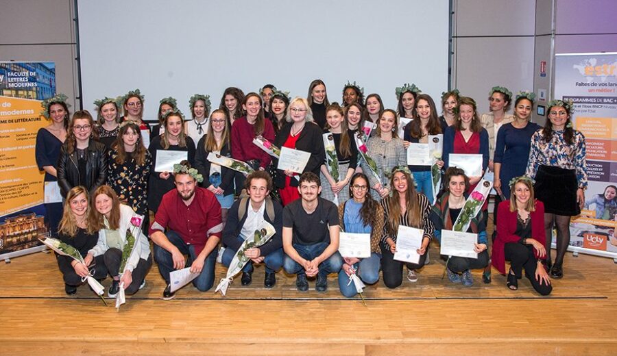 Cérémonie des lauriers - promotion 2017-2018 - étudiants - photo de groupe