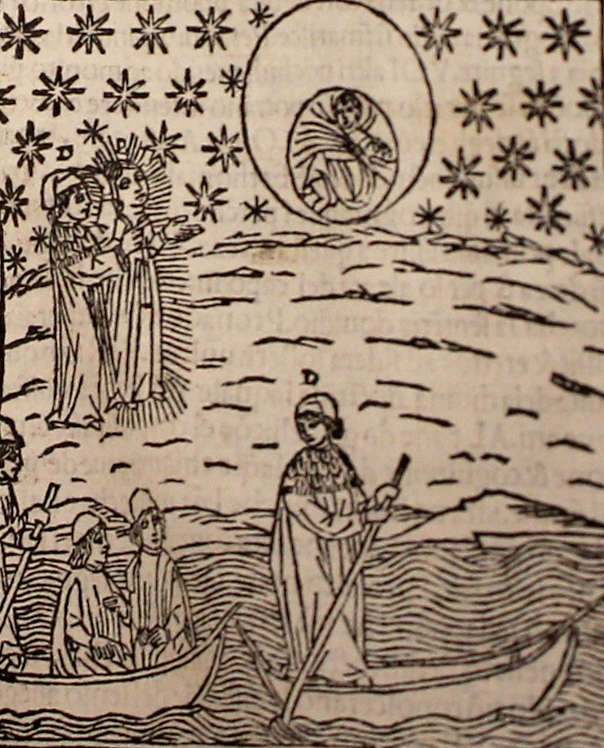 Illustration La Divina commedia col commento di Christoforo Sandino, Dante Alighieri, 1497