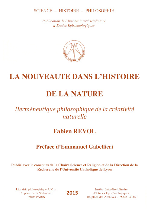 Couverture La nouveauté dans l'histoire de la nature 