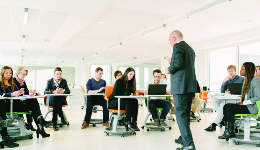 Groupe d'étudiants en formation