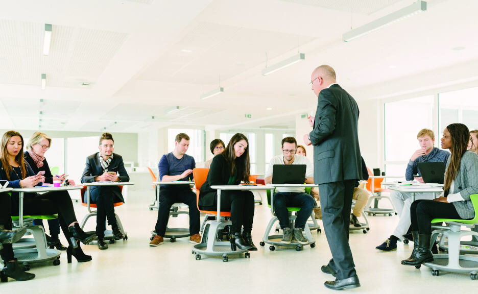 Groupe d'étudiants en formation