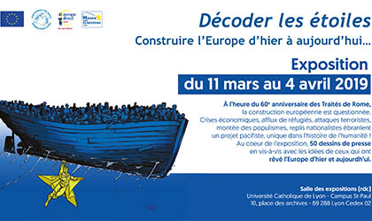 Exposition "décoder les étoiles,Construire l’Europe d’hier à aujourd’hui »