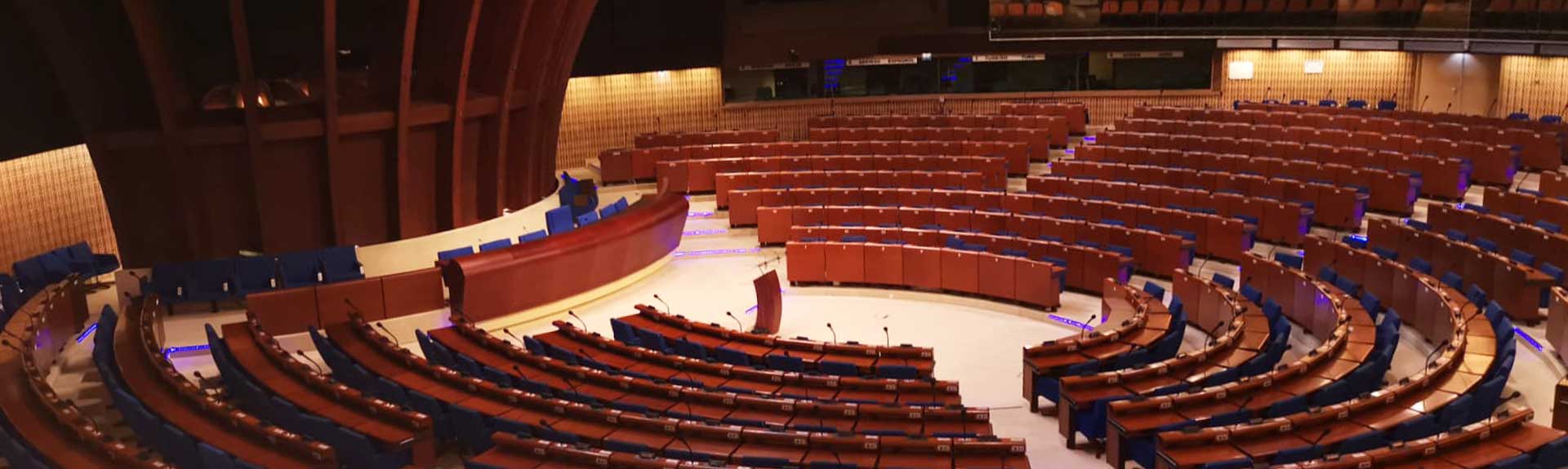 hémicycle de la cour européenne des Droits de l'Homme