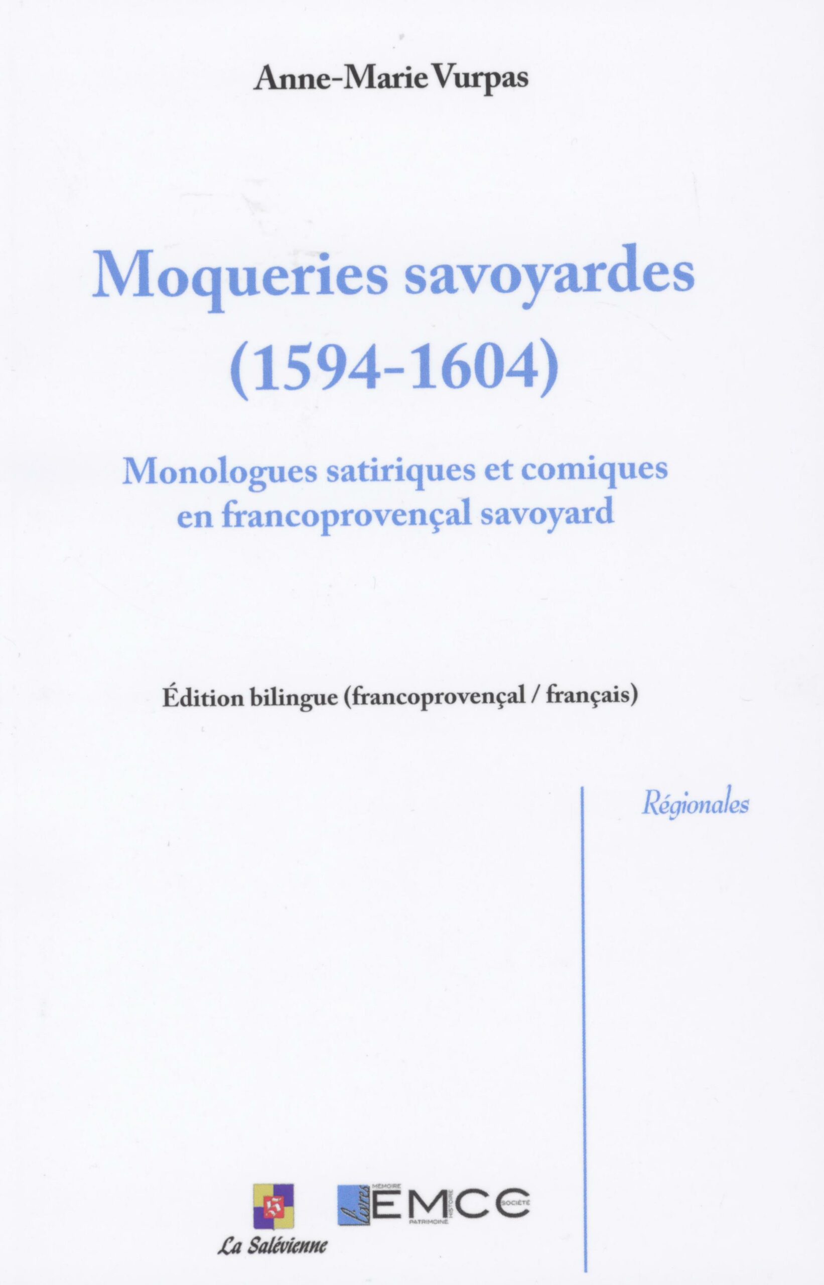 Moqueries savoyardes (1594-1604) - publication - IPG