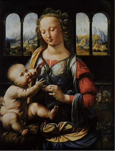 2. Vierge à l'Enfant. Leonard de Vinci