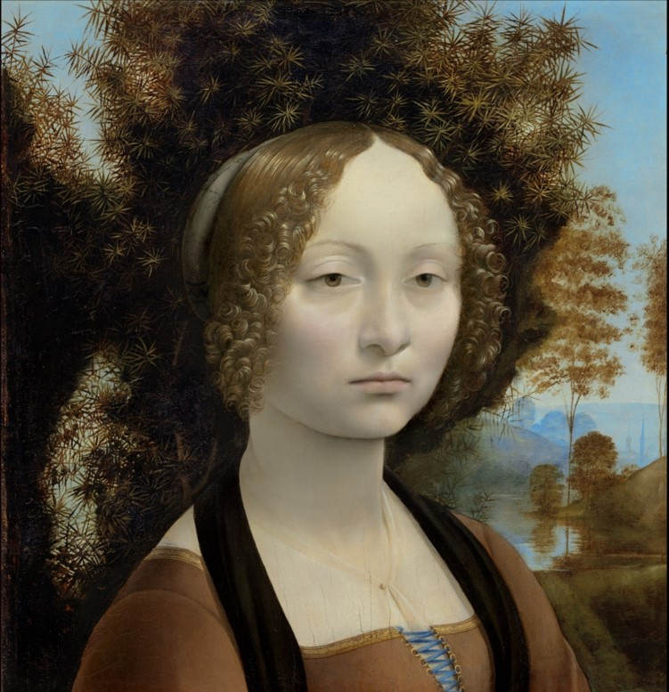 3. Ginevra de’ Benci. Leonard de Vinci