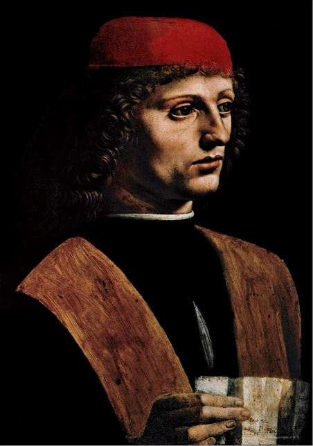 9. Portrait de musicien. Leonard de Vinci