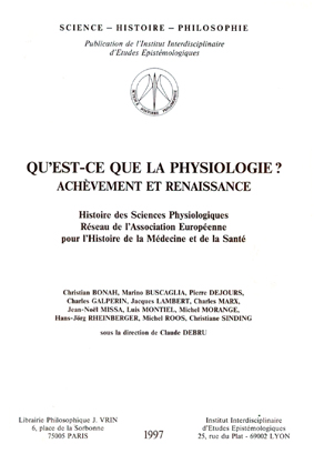 Couverture ouvrage Collection "Science Histoire Philosophie"