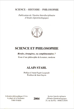 Couverture ouvrage Collection "Science Histoire Philosophie"