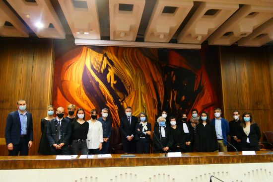 étudiants et équipe du DU Droit Climat