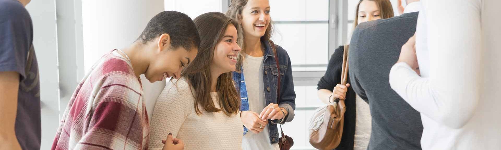 Étudiants sur le Campus Saint-Paul