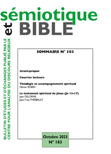 Sémiotique et Bible 183 - octobre 2021