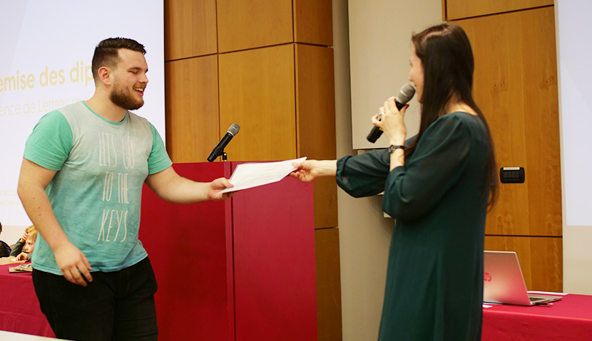 Remise des diplômes Lettres 2022