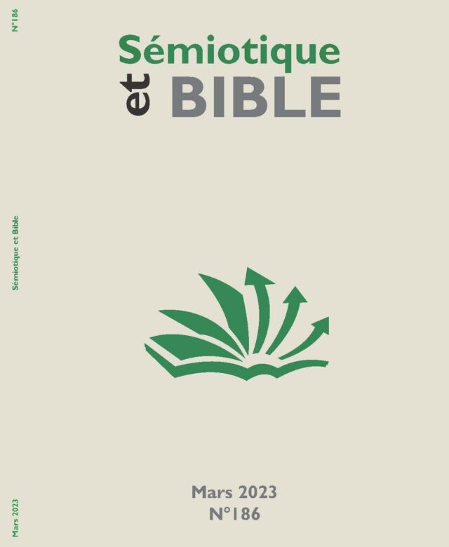 couverture du n°186 de la revue scientifique sémiotique et bible