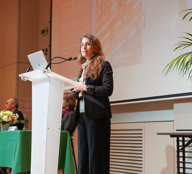 Chiara Pesaresi, directrice de la Chaire Vulnérabilités de l'UCLy, lors du colloque de la Chaire