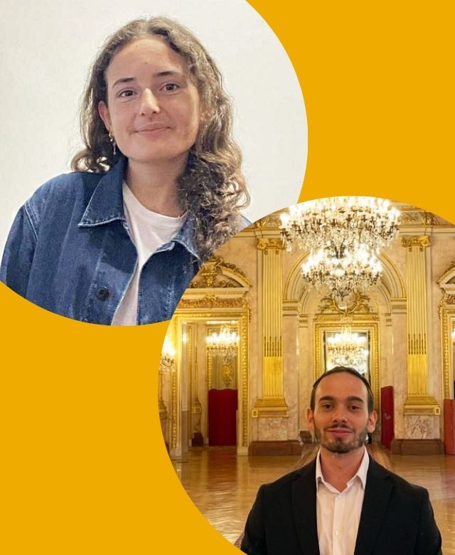 Alexandra et Enzo, étudiants en stage auprès d'un député