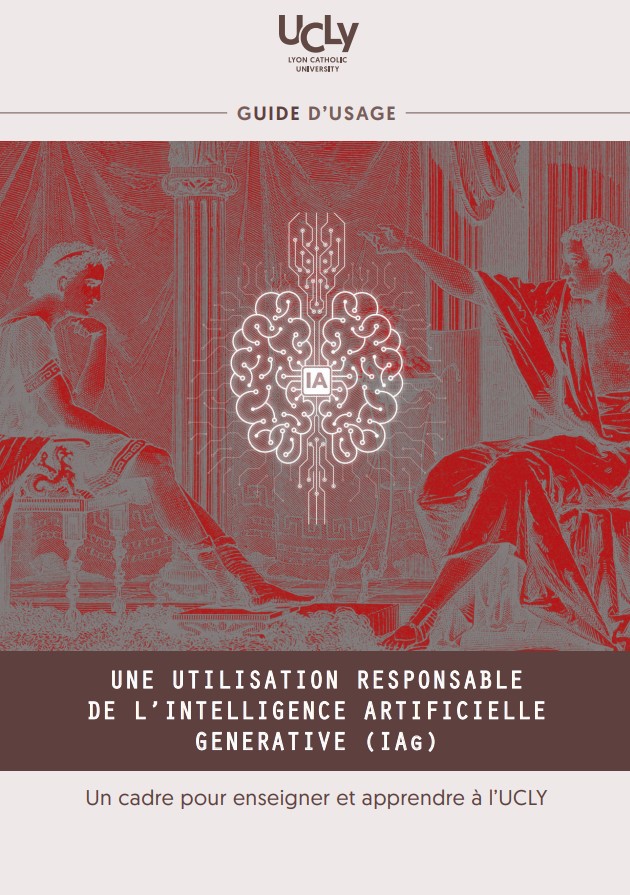 Couverture du guide d'usage de l'IA de l'UCLy